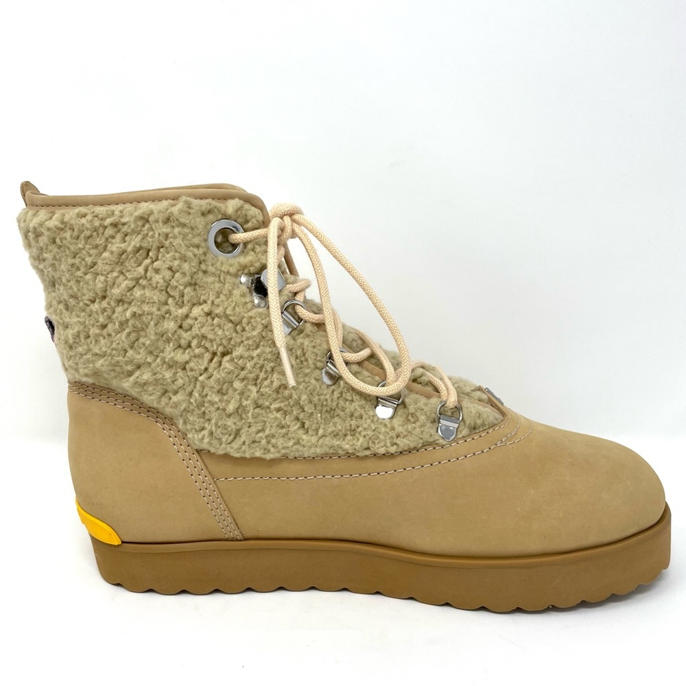 Larroude Cream Lace Up Boots - Picture 9 of 16